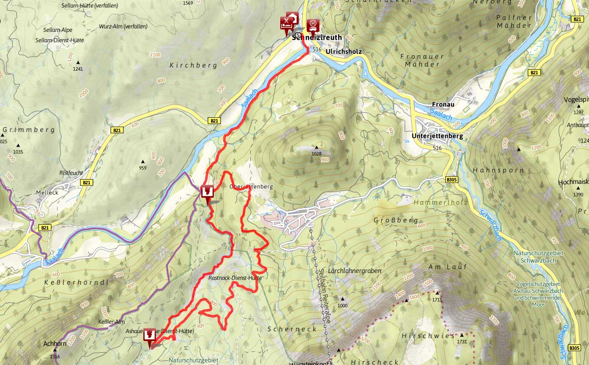 Aschauerklamm in Schneizlreuth/Weißbach an der Alpenstraße